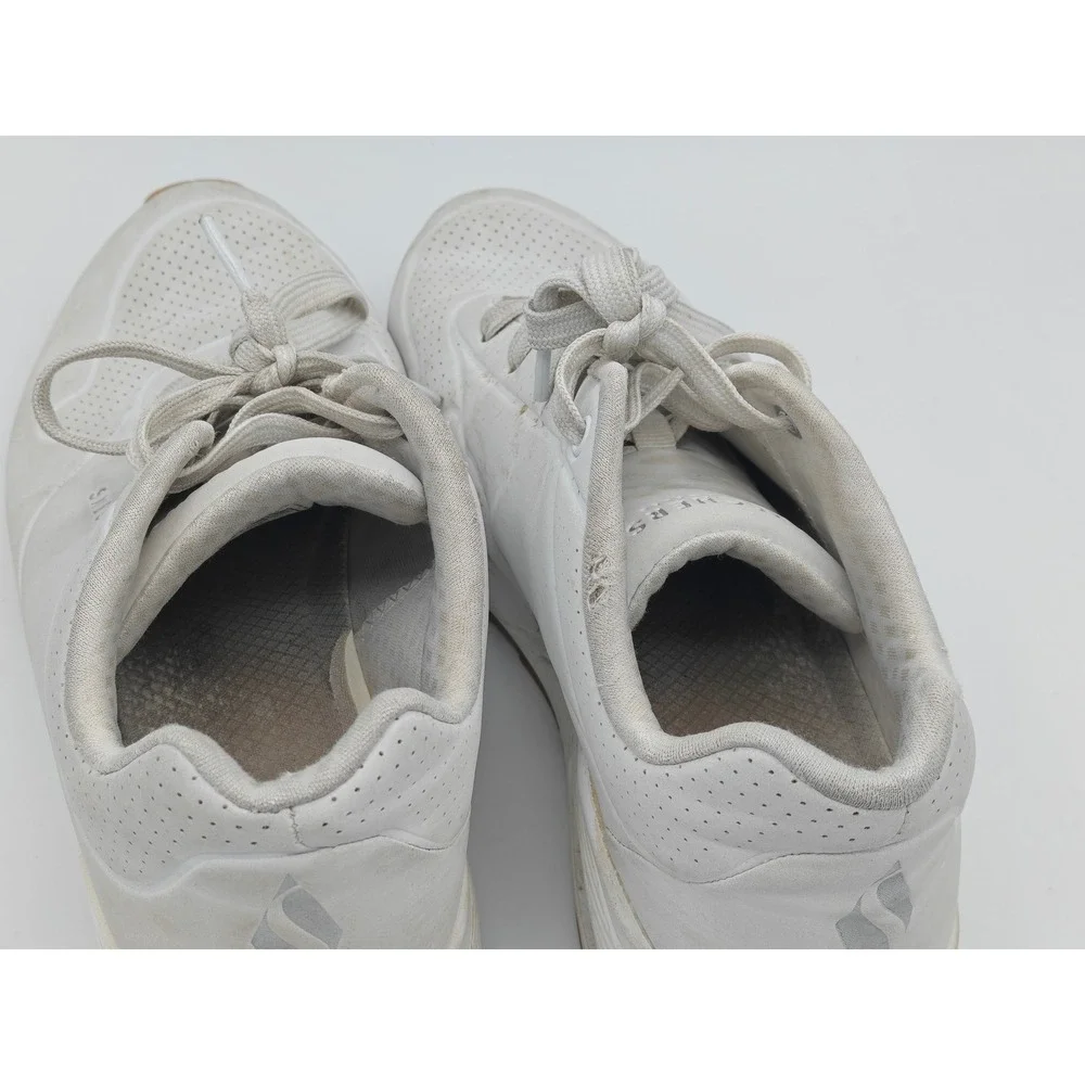 Skechers Los Angeles Uno Stand On Air Womens 9.5‎ White Sneakers 73690 Gum Sole